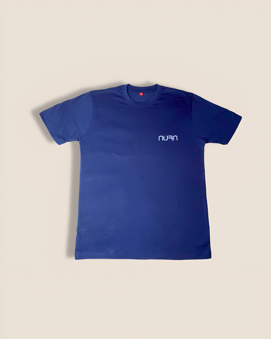 Pure Cotton Navi Blue T-Shirt For Men Regular Fit